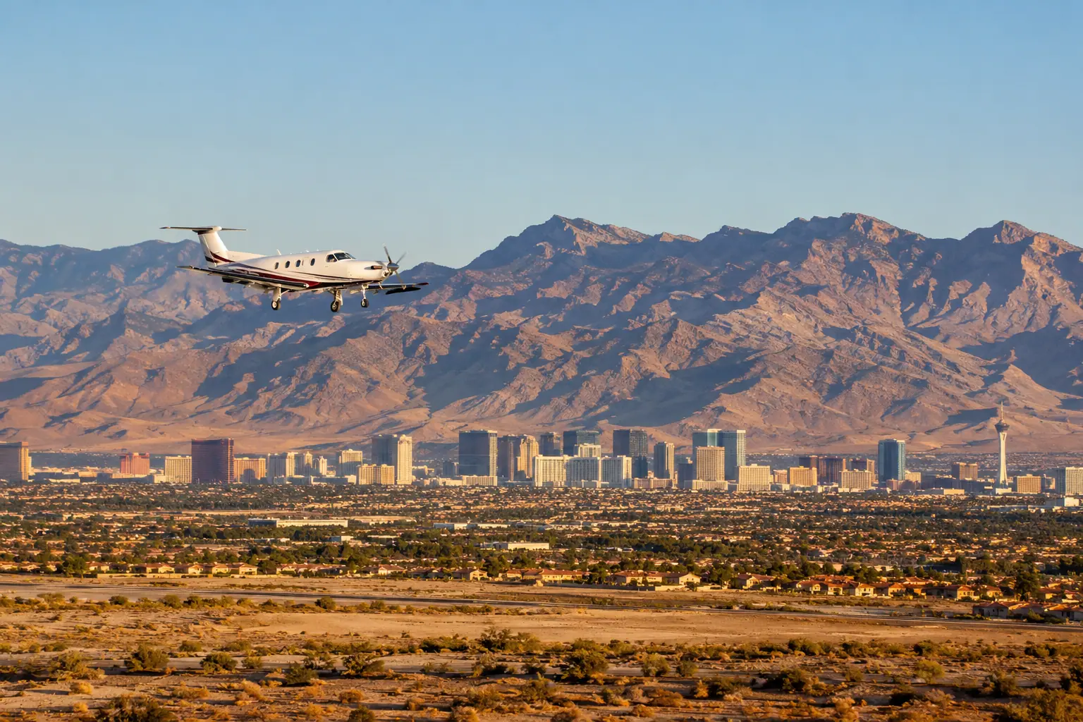 Private jet Los Angeles to Las Vegas